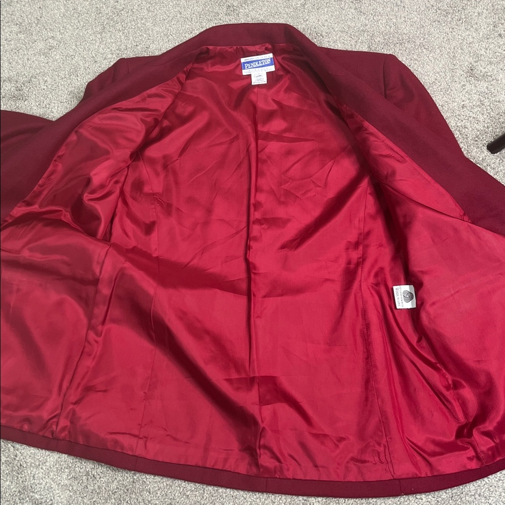 Pendleton Virgin Wool Blazer Jacket Oversized 4 - image 7